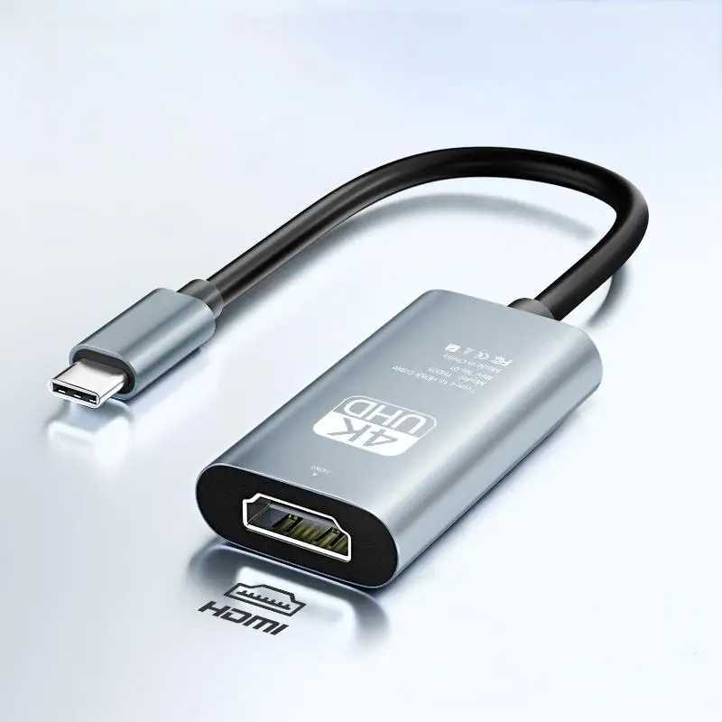 محول USB C إلى HDMI للشاشة، محطات إرساء الكمبيوتر المحمول 4K HDMI إلى USB C لجهاز MacBook Pro، كابل USB من النوع C إلى HDMI لجهاز iPad Air