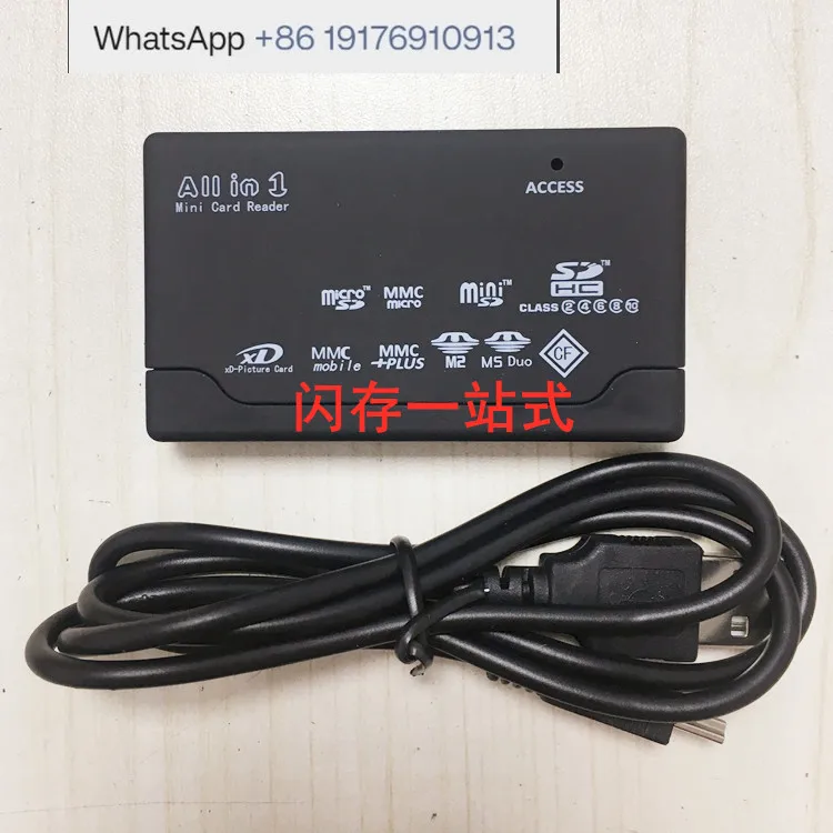 Multi-function card reader SD/TF/CF/M2/XD/MS all-in-one camera memory card USB does not support SM card