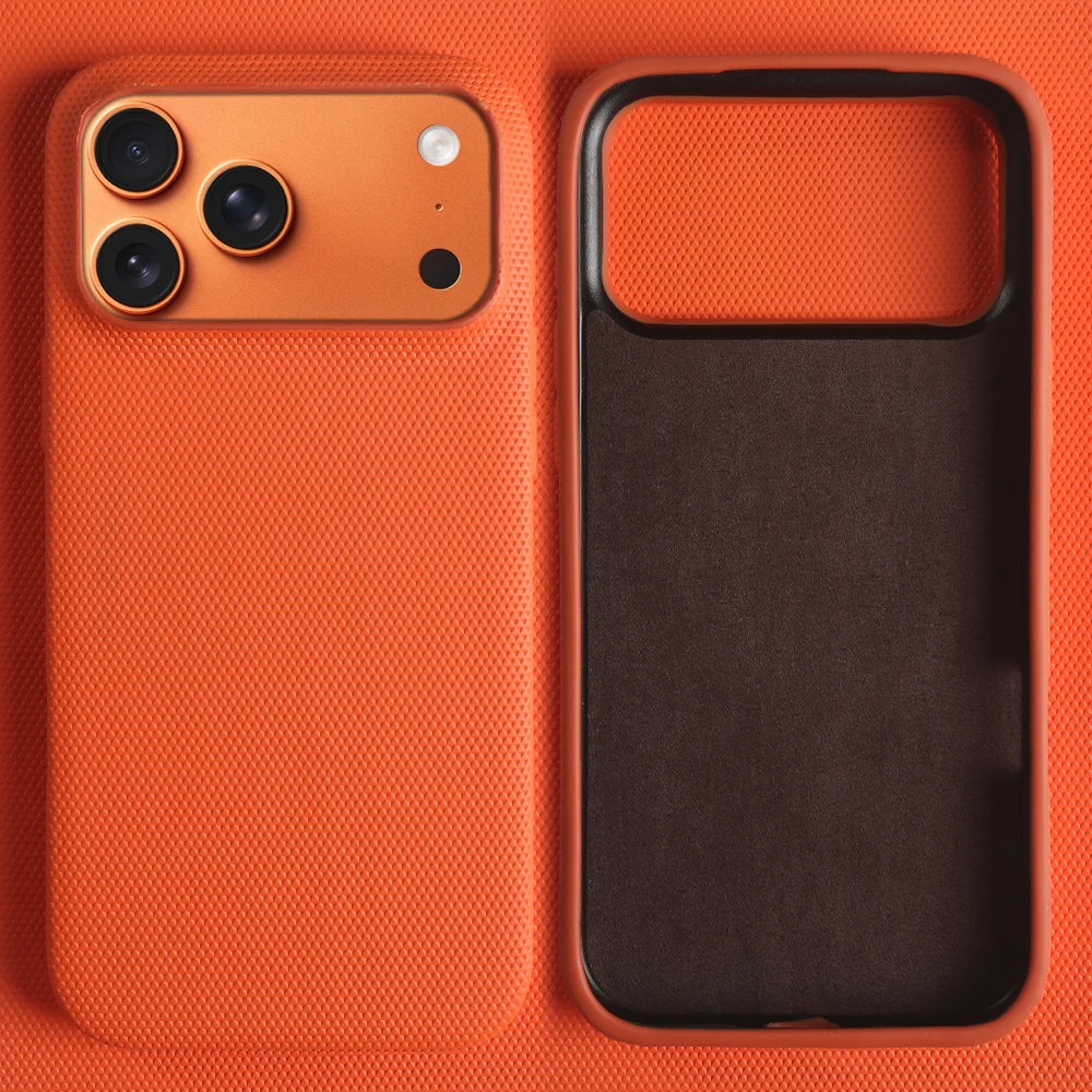 Luxury Leather Texture Business Phone Case For iPhone 17 Pro