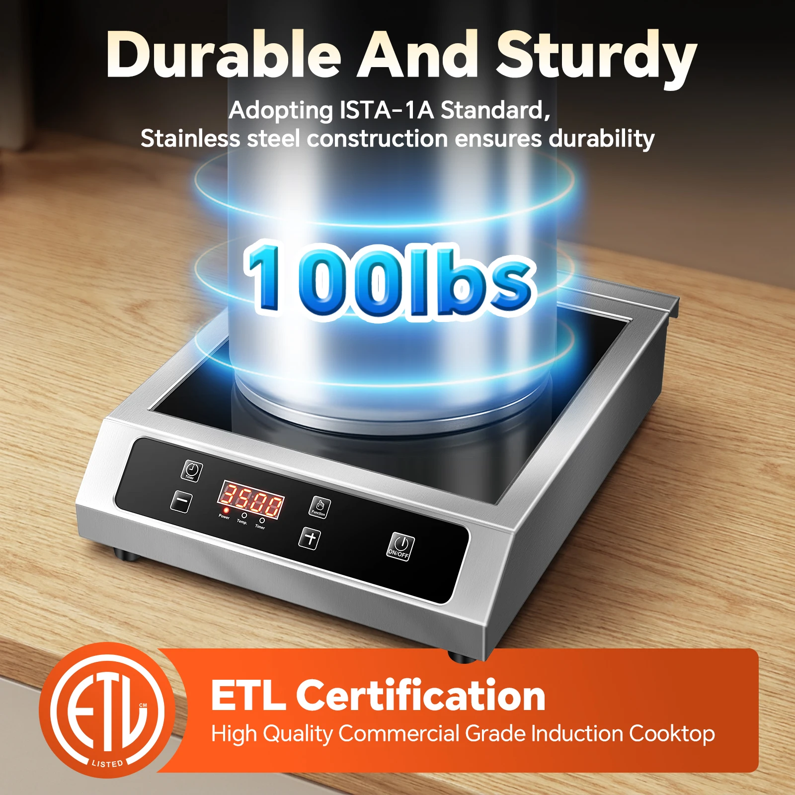 3500W Commercial Induction Cooktop 5