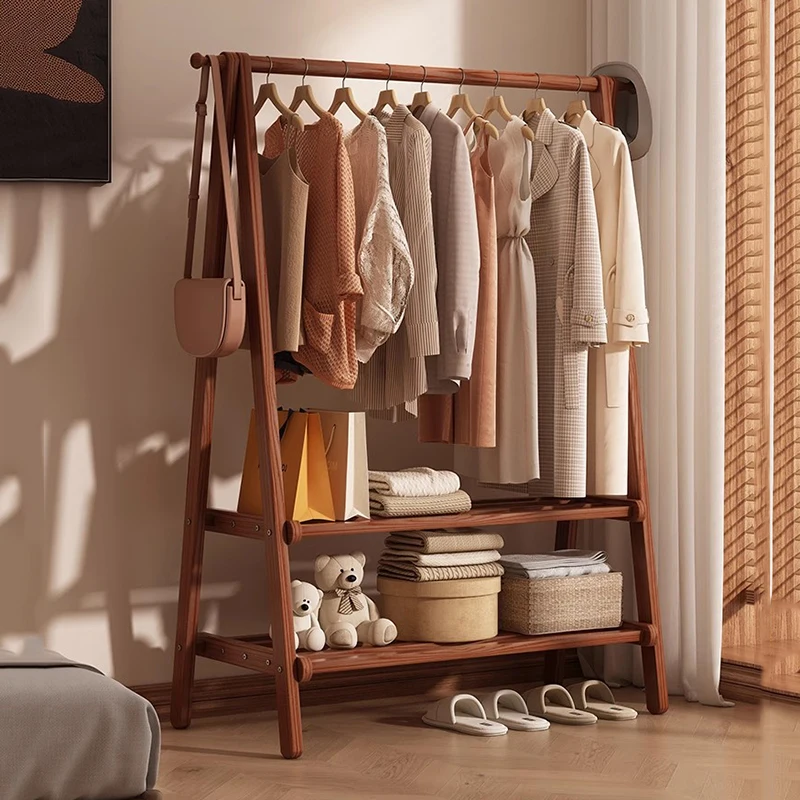 

Nordic Hanging Coat Racks Minimalist Wardrobes Wooden Clothes Coat Racks Space Saving Rail Porte Manteau Lounge Suite Furniture