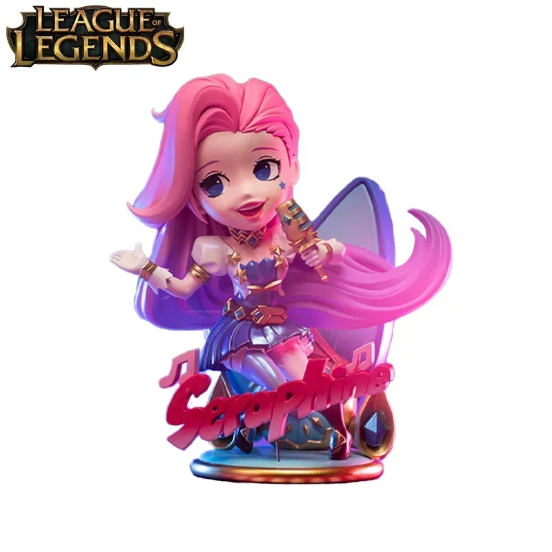 

In Stock Genuine Original League of Legends The Starry-Eyed Songstress Seraphine Action Anime Figure Model Dolls Ornament Gift