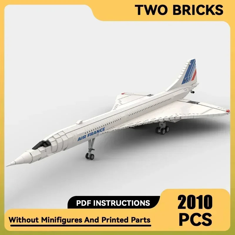 Military Model Moc Building Bricks 1:72 Scale Concorde Fighter Technology Modular Blocks Gifts Christmas Toys DIY Sets Assembly