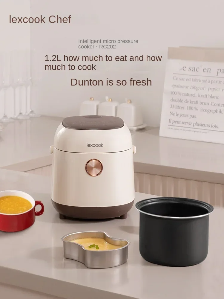 Mini Smart Rice Cooker 1-2 People Multifunctional Baby Porridge Food Supplement Pot Household Use