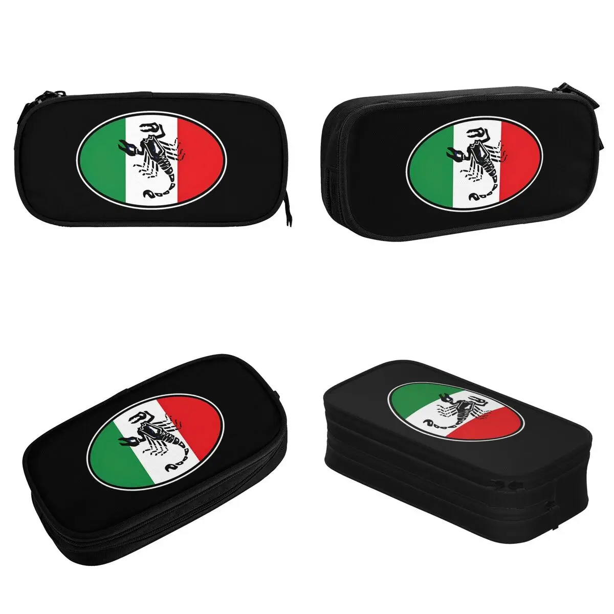 Italian Abarths Scorpion Motorsport Racing Car Pencil Cases Pen Bag Kids Big Capacity Office Gift Pencilcases