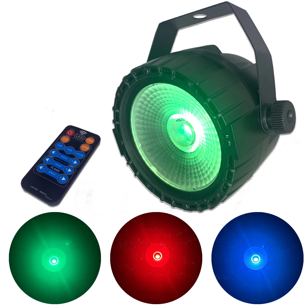 Nowe światło dyskotekowe 60W RGBUV 4in1 COB płaskie Strobe mycia lampa Par KTV domu oświetlenie imprezowe dla DJ dyskoteka Bar lampa błyskowa LED lampa Par