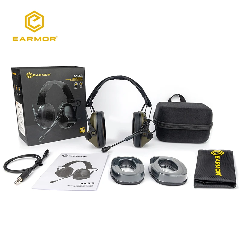 Earmor Professional MilPro Tactical Headset Anti-EMI/RFI Interference Communication Personal Defense Equipment
