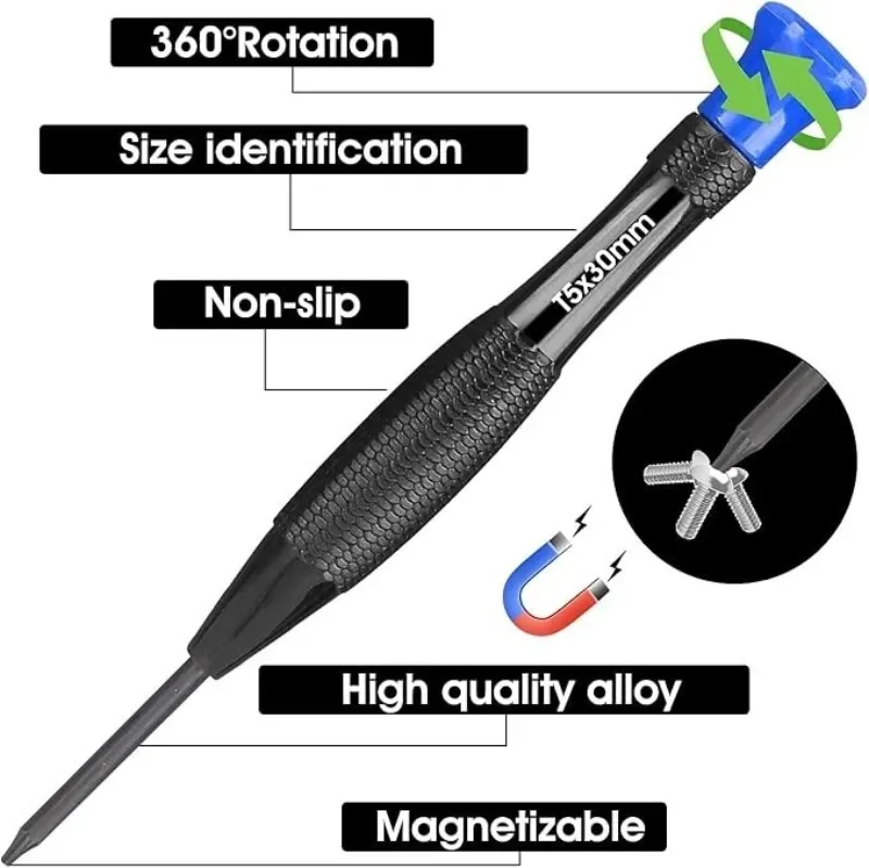 18Pcs Precision Magnetic Screwdriver Set Micro Slotted Phillips Torx Star Screw Driver for DIY Repair Hand Tool