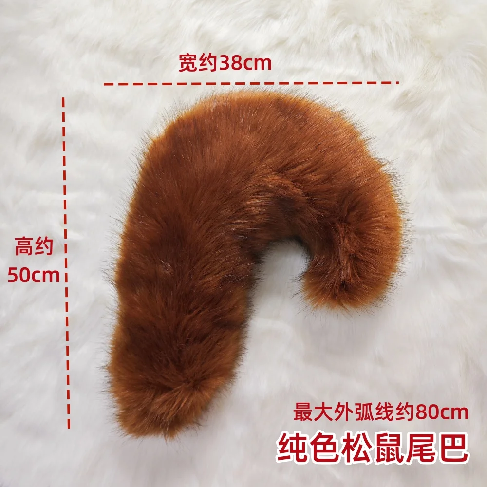 Handmade Work Anime Simulation Beast Squirrel Ears Hairhoop Tail Cosplay Carnaval Gothic Lolita Halloween COSPLAY Accessories image 3
