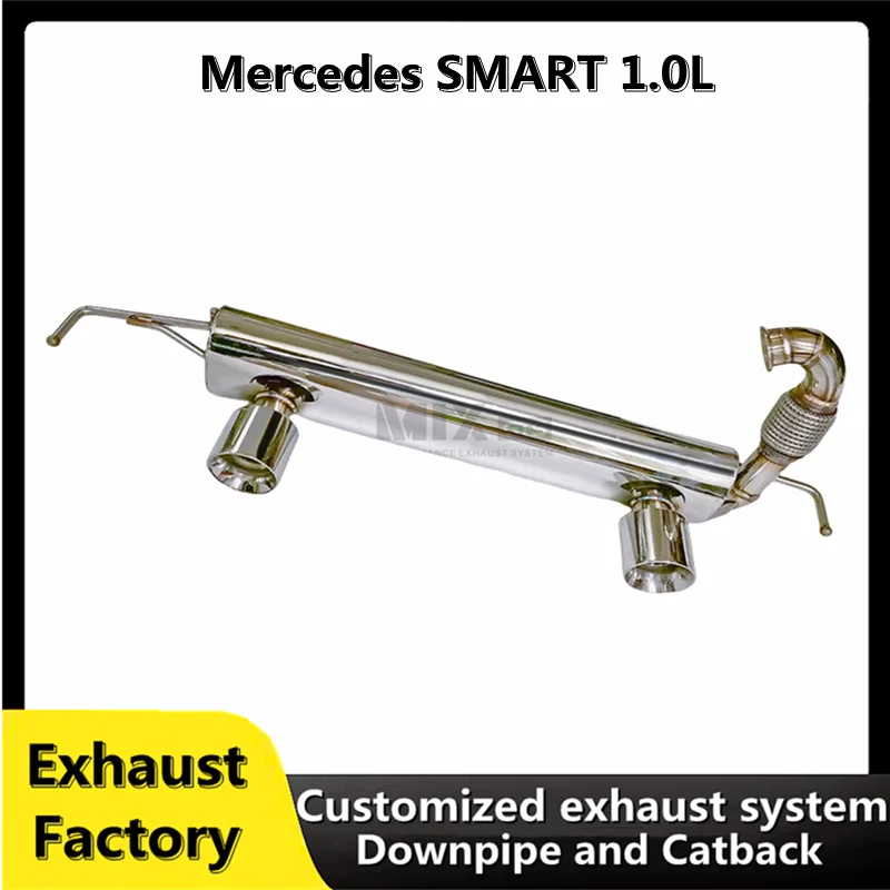 For Mercedes SMART Coupe 453 customized stainless steel racing performance exhaust system catback