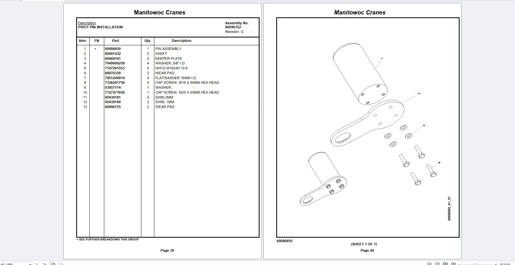 AutoEPC Grove Crane 43 Gb RT GRT Series Collection Parts Manual PDF