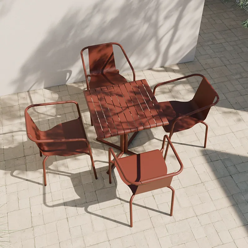 Outdoor tables and chairs courtyard garden balcony creative sunscreen chair open-air balcony waterproof outer swing round table