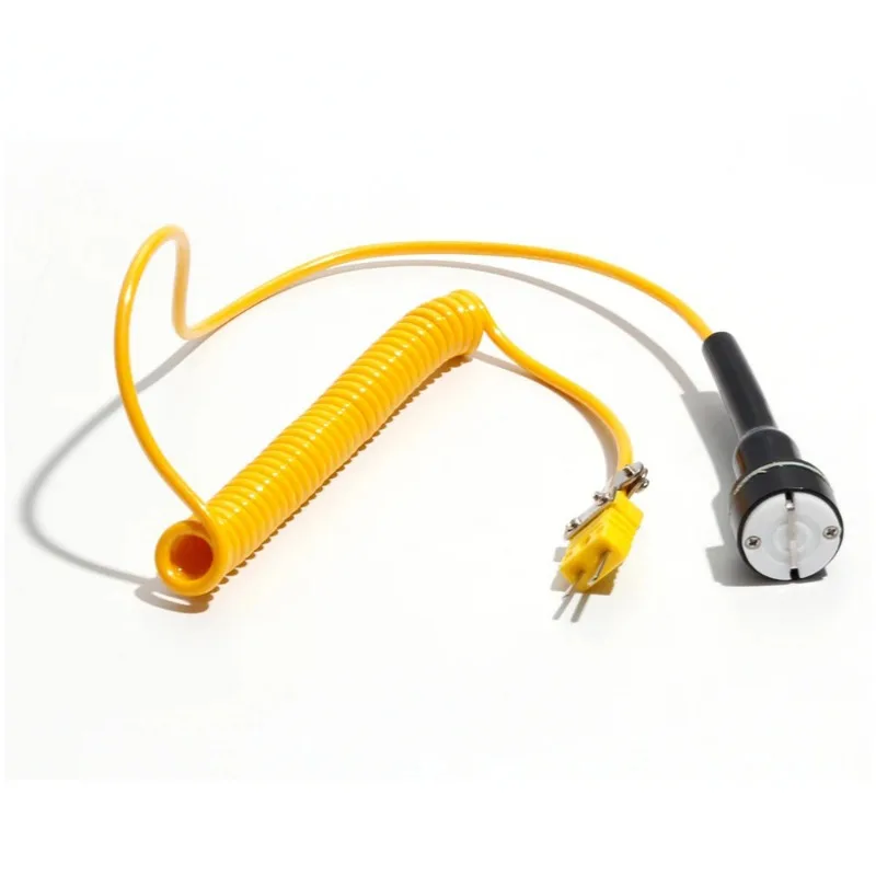 Magnetic Thermocouple Type K -50~260°C  Handheld Surface Temperature Sensor Probe DIA 23mm 2M Cable with Miniature Connector