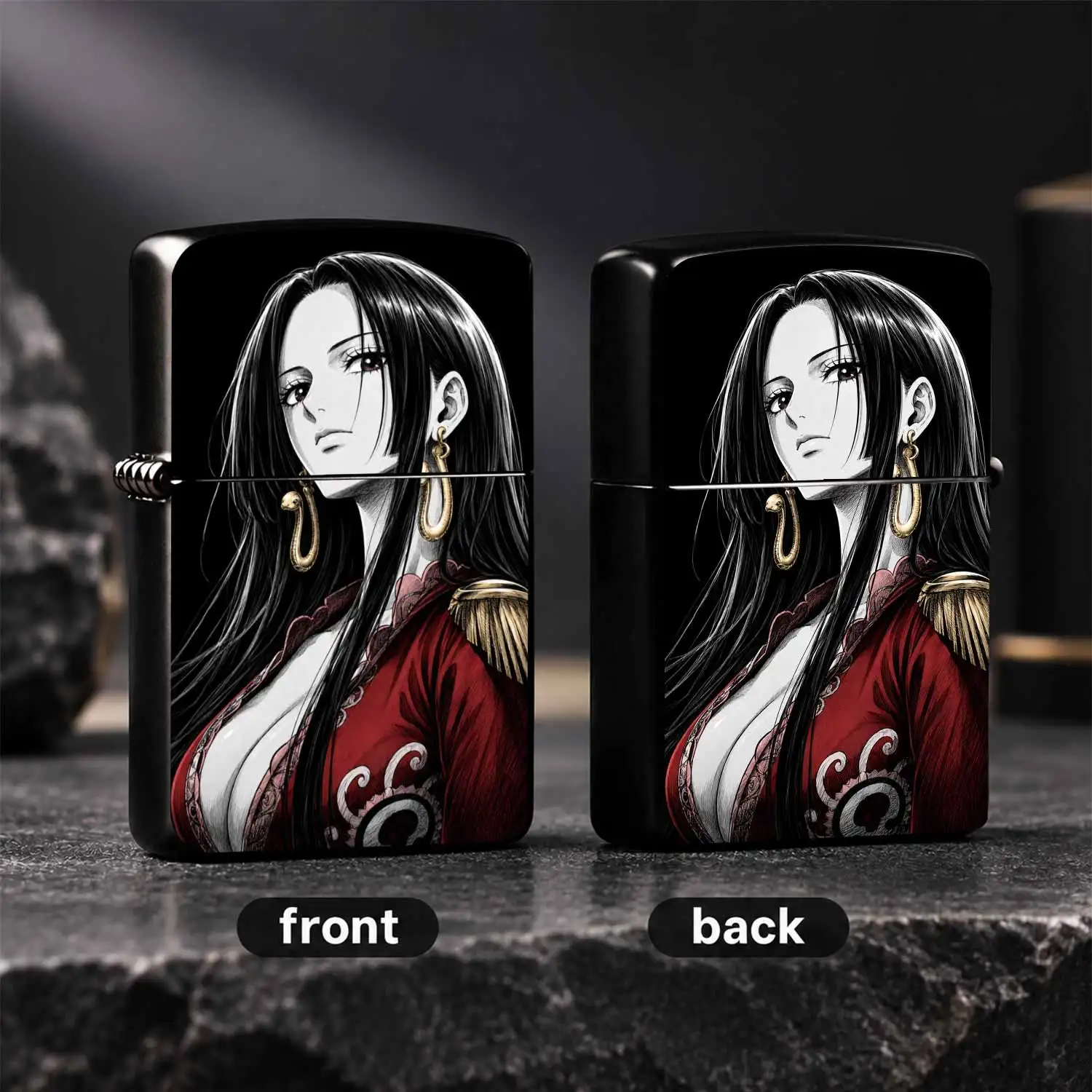 Anime Voyager Style Boa Hancock Themed Lighter Stylish Portable Exquisite Lightweight Lighter For Daily Dating Outdoor Gathering Travel Use Nice Collectible Gift For Anime Fans Friends Family A Humorous And Interesting Lighter