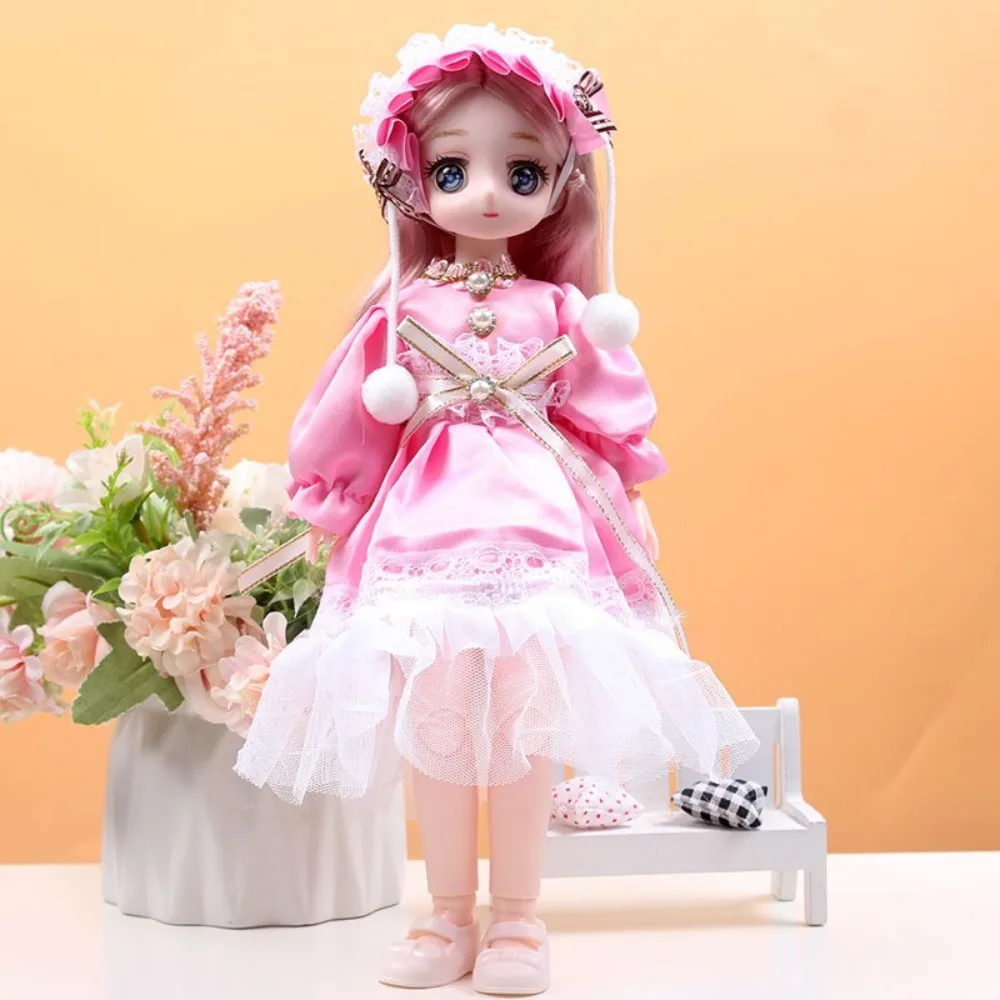 

Spherical Joint 30cm Anime Bjd Doll with Clothes Dress Up Hinged Doll Cute Colorful 30cm Articulated Toys Children Toys