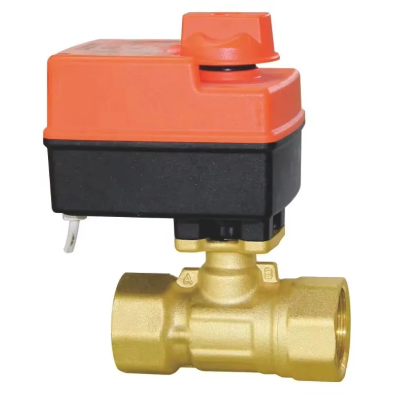 China Supper Capacitor Power Cut And Self-reset 2 Way Electric Motorized Ball Valve