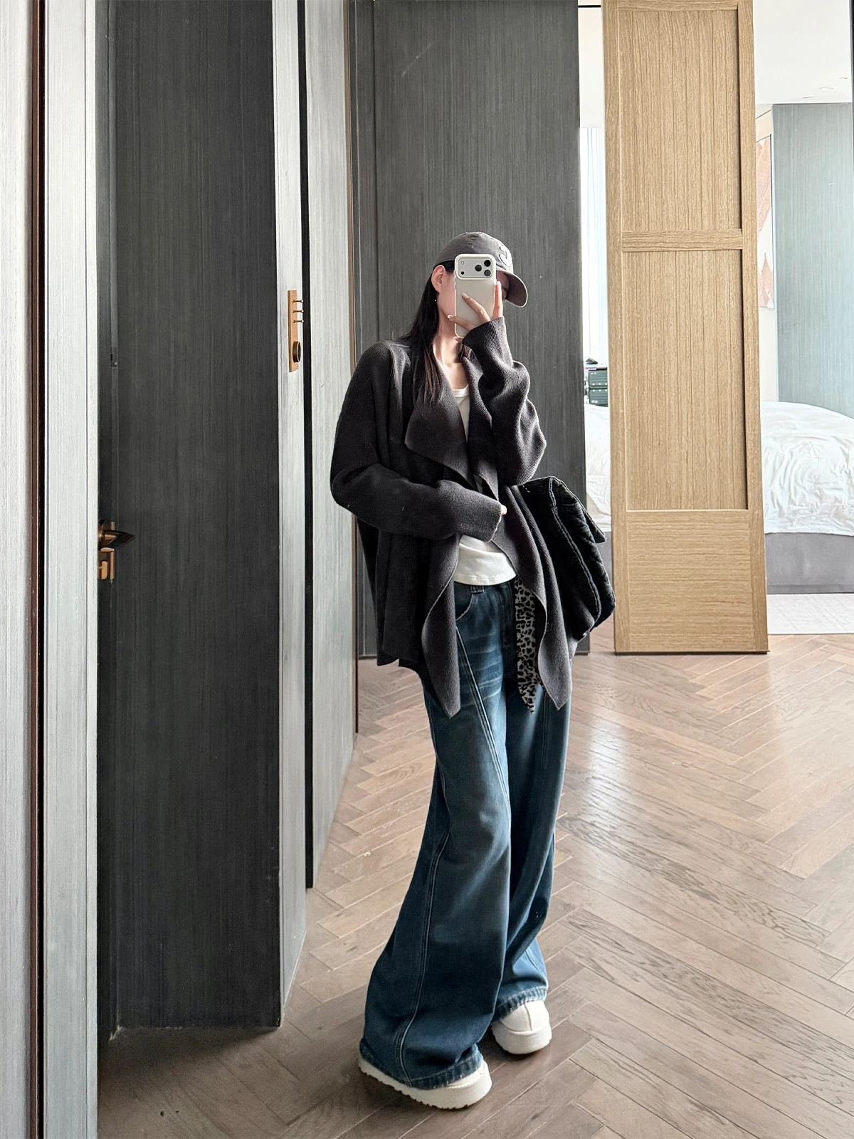 

Модный шелковый шарф с леопардовым принтом, бархатные джинсы с прямыми штанинами, хлопковые джинсовые джинсы с высокой талией, женские зимние повседневные джинсы