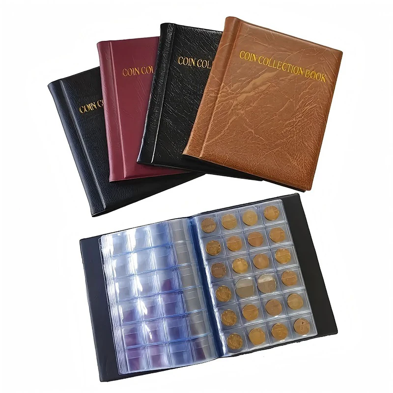 Large Capacity Coin Collection Book High Quality 240/480 Pockets Ancient Coin Binder Commemorative Folder Holder For Coin Album
