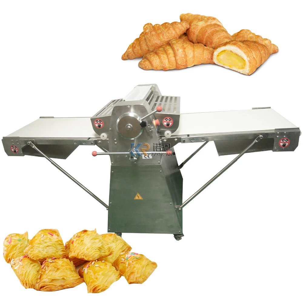 Automatic Pastry Machine Bench Sheeter For Bakery Puff Pastry Dough Automatic Sheeter Croissant Machine