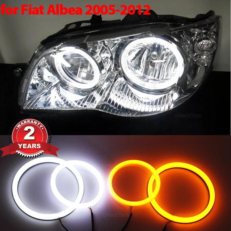 

Cotton LED Angel Eyes Kit Halo Ring Headlight Lamp For Fiat Albea 2005-2012 Car-styling Ultra Bright Refit Day Light turn signal