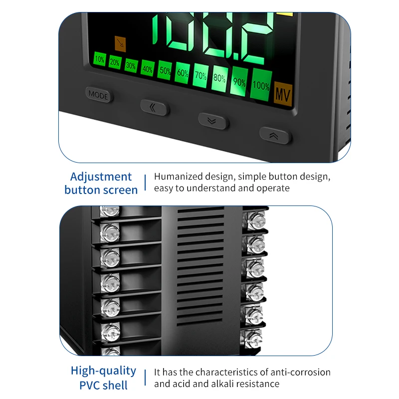 Termostat PID Tampilan Digital Pengontrol Suhu 220V Termostat Pengontrol Suhu Cerdas Output K E PT100
