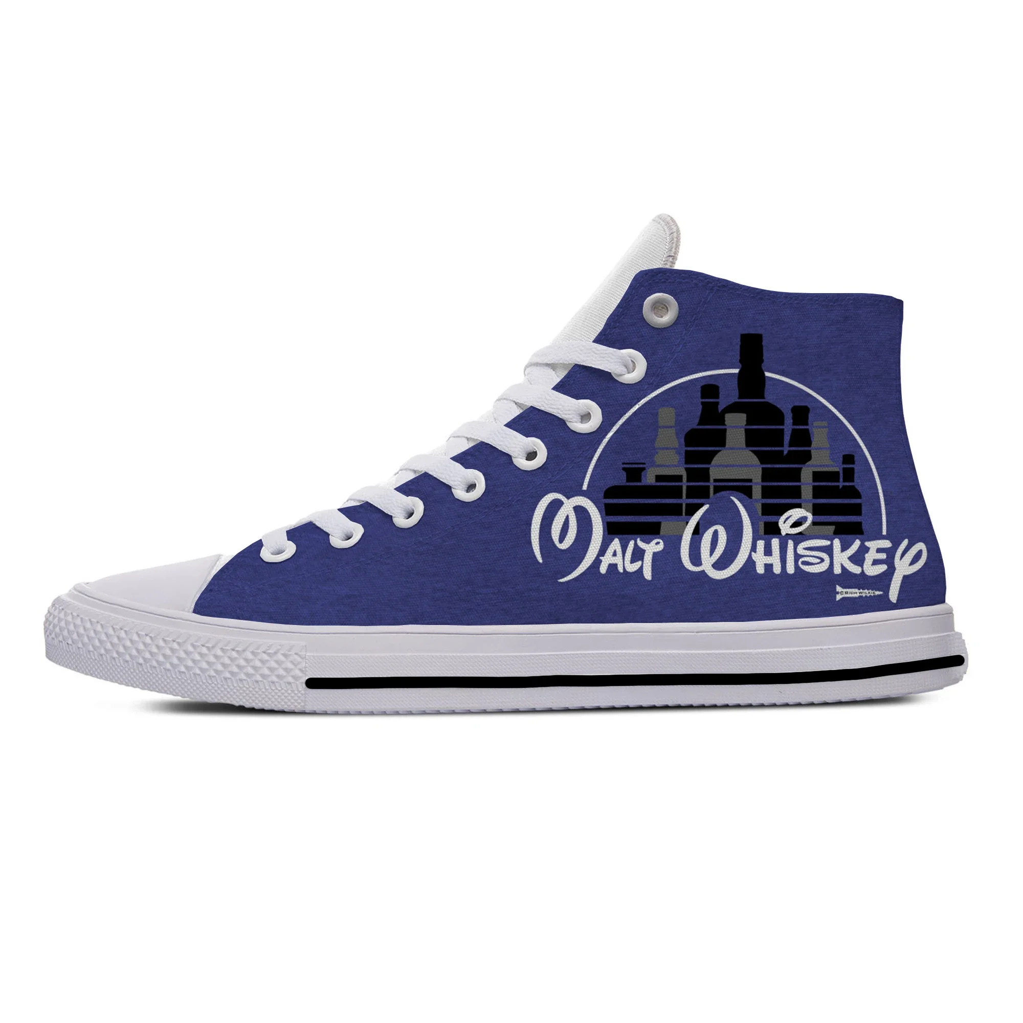 Malt Whiskey Alcohol Drunk Funny Fashion Board Shoes Popular High Top Lightweight Hot Casual Shoes Breathable Men Women Sneakers - view 5