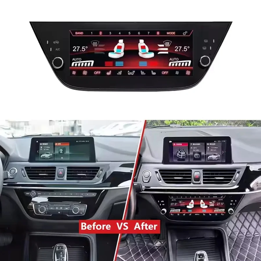 New 8.8'' For BMW 1 Series F20 F21 2016-2022 Digital Climate AC Control Panel Plug And Play No Coding Dual Zone LCD Air Conditio