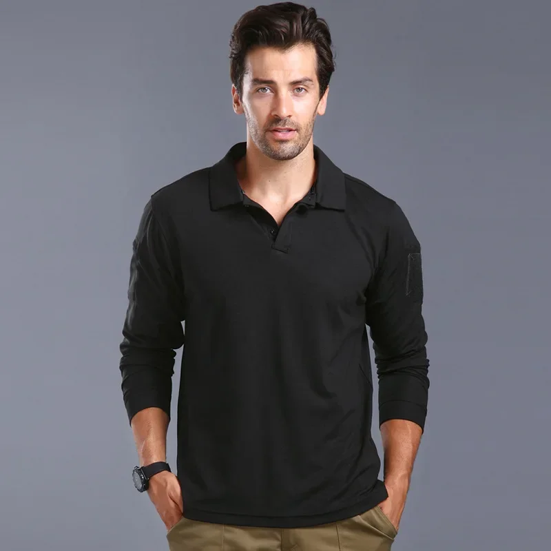 

DurableLong-sleeved Men's Spring And Autumn Quick-drying Sports T-shirt Outdoor Physical Training Clothing Tactical T-shirt