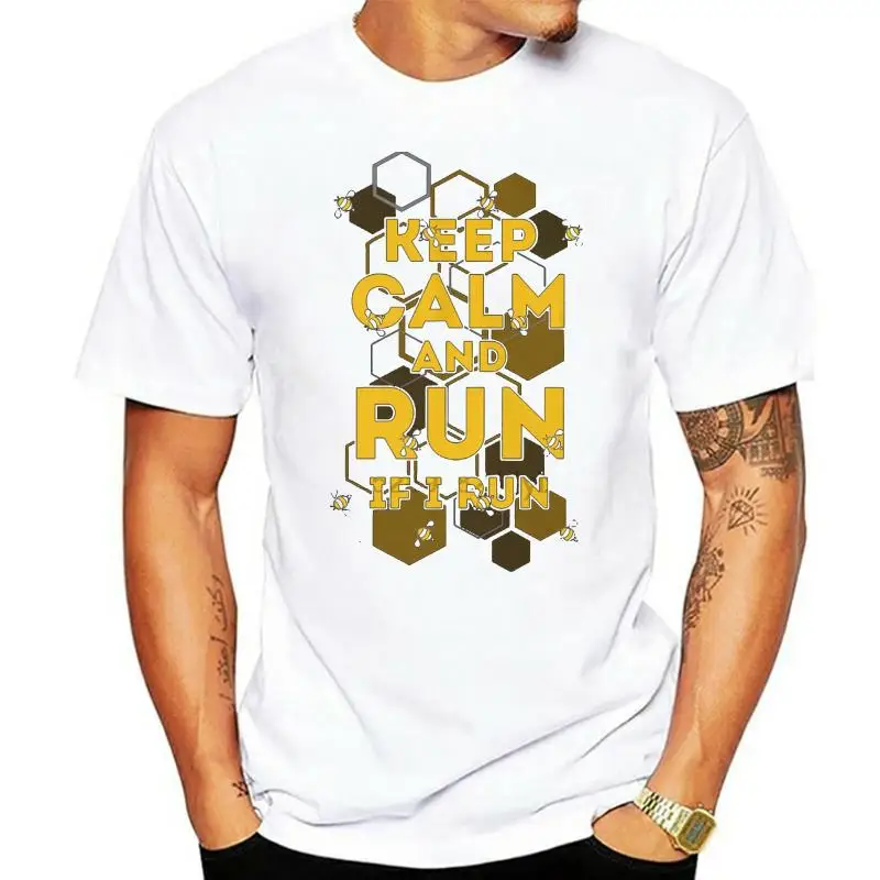 Men t shirt Keep Calm And Run If I Run Bee tshirts Women t-shirt