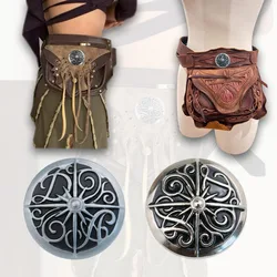 Cross Pattern Belt Hat Decoration Buckle Handmade DIY Leather Craft Metal Decorative Conchos Button Screw Back