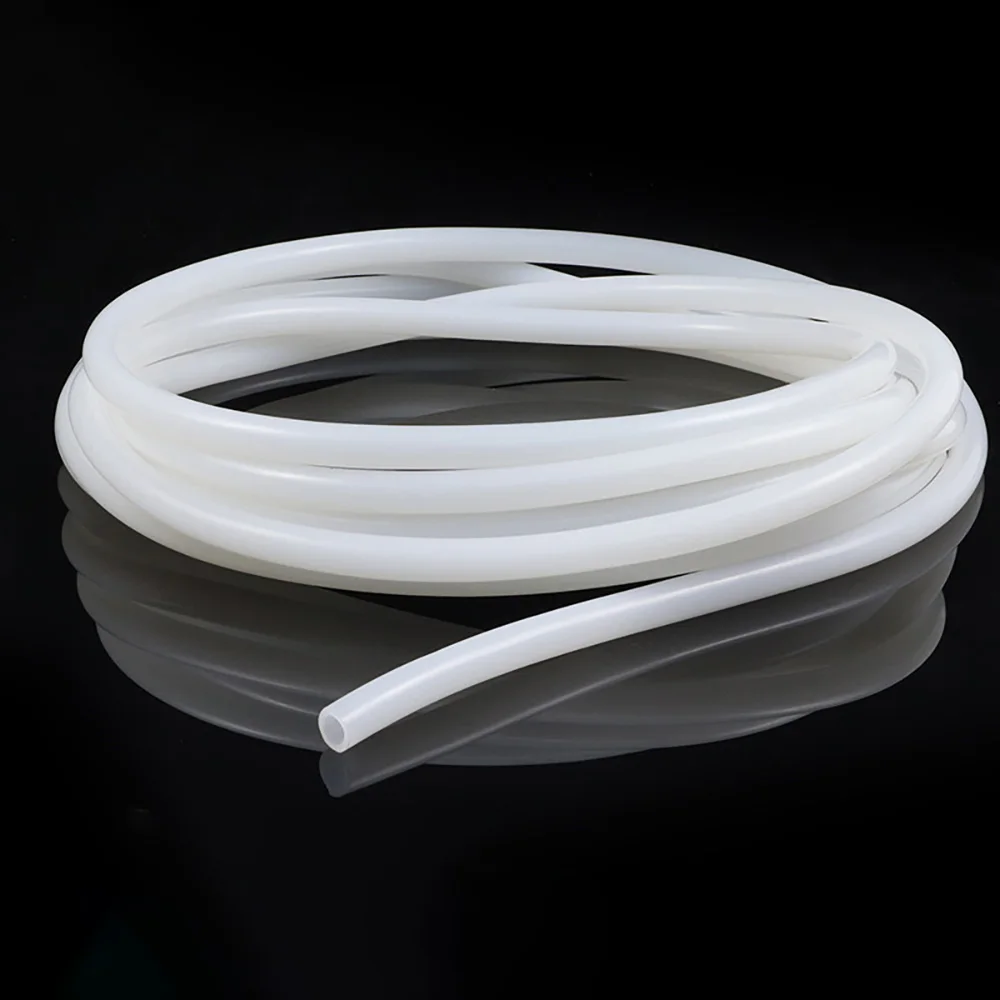 White Silicone Rubber Tube Flexible Non‑Toxic Heat Resistant Industrial Grade Silicone Hose for Fluid Transfer DIY Cutting