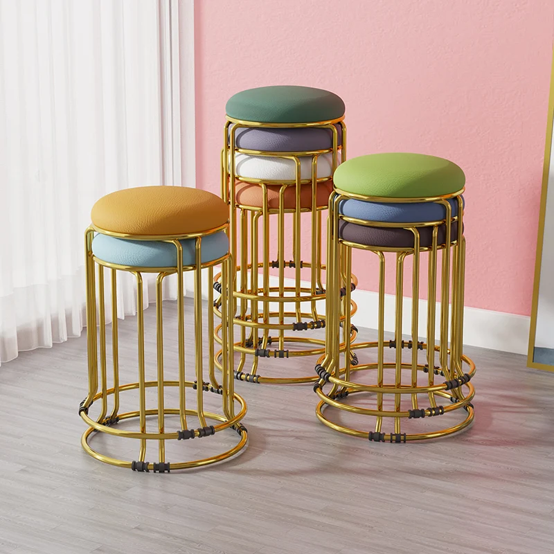 

Hocker Chair Adult Stools Furniture Space Saving Stool Cheap Metal Dining Chaises Salon A Manger Portable Sedie Cucina