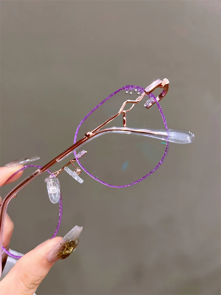 Anti Blau Licht Blockieren Gläser Frauen Hohe Klare Linse Myopie Brillen Mode Astigmatismus Optische Brillen Rahmen – Detail 13