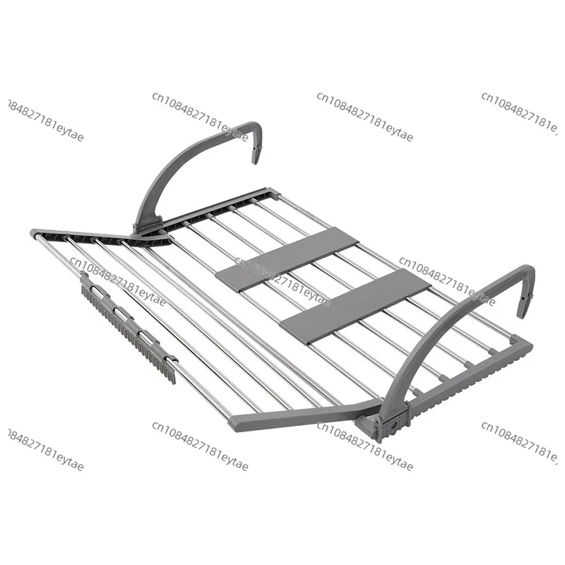 

Balcony Guardrail Drying Hanger Folding Telescopic Railings Drying Hanger Pillow Shoes Towel Drying Storage Rack