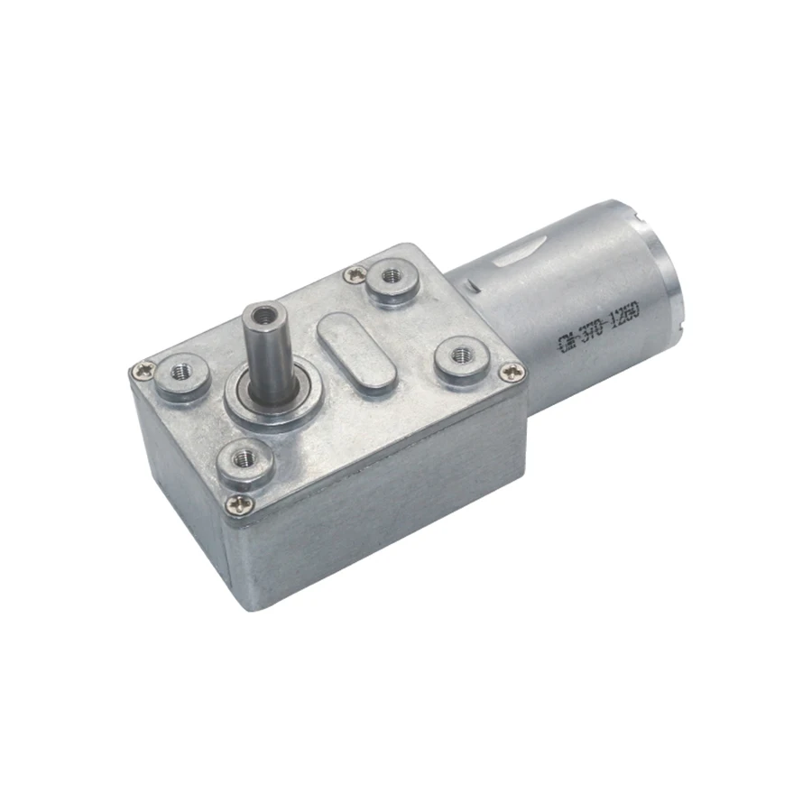 DC6V12V/24V 2RPM to 375 RPM Motors Reversible Low Speed Worm Gear Motor JGY370  High Torque Speed Reducer Metal Worm Gear