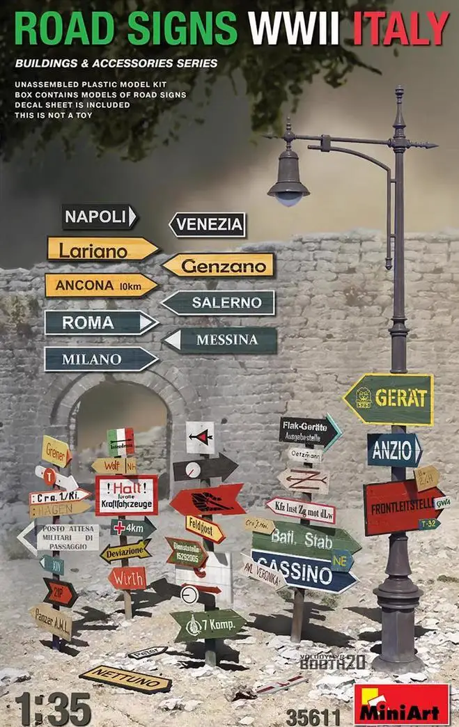 

MINIART 35611 1/35 Scale Road Signs WWII Italy