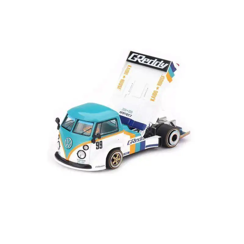 Kaido House + MINIGT 1:64 Volkswagen T1 GReddy Pickup V1 Trailer Die-cast Model Car 261