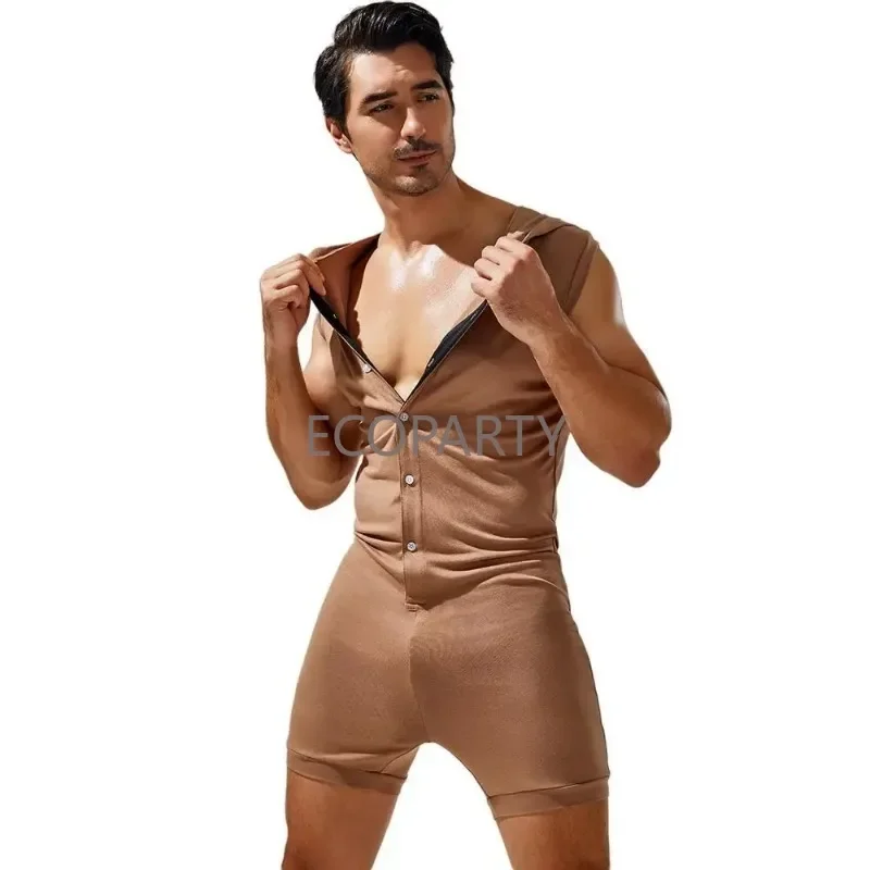 أطقم بيجامات رجالية ملابس رجالية فائقة المرونة ومريحة ومثيرة بيجامات فردية بذلة ملابس نوم للرجال