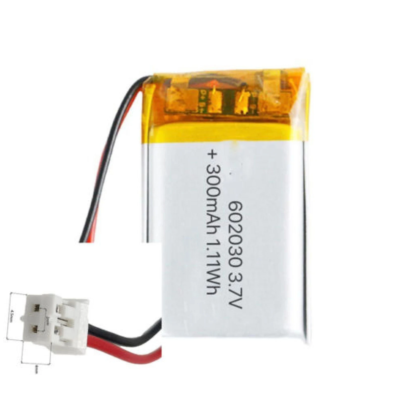

3.7V 300mAh 602030 Li-Polymer Li Battery JST-PH 2pin 2.0 For MOBILE POWER TABLET GPS ELECTRIC TOYS LAPTOP CAMERA POWER BANK