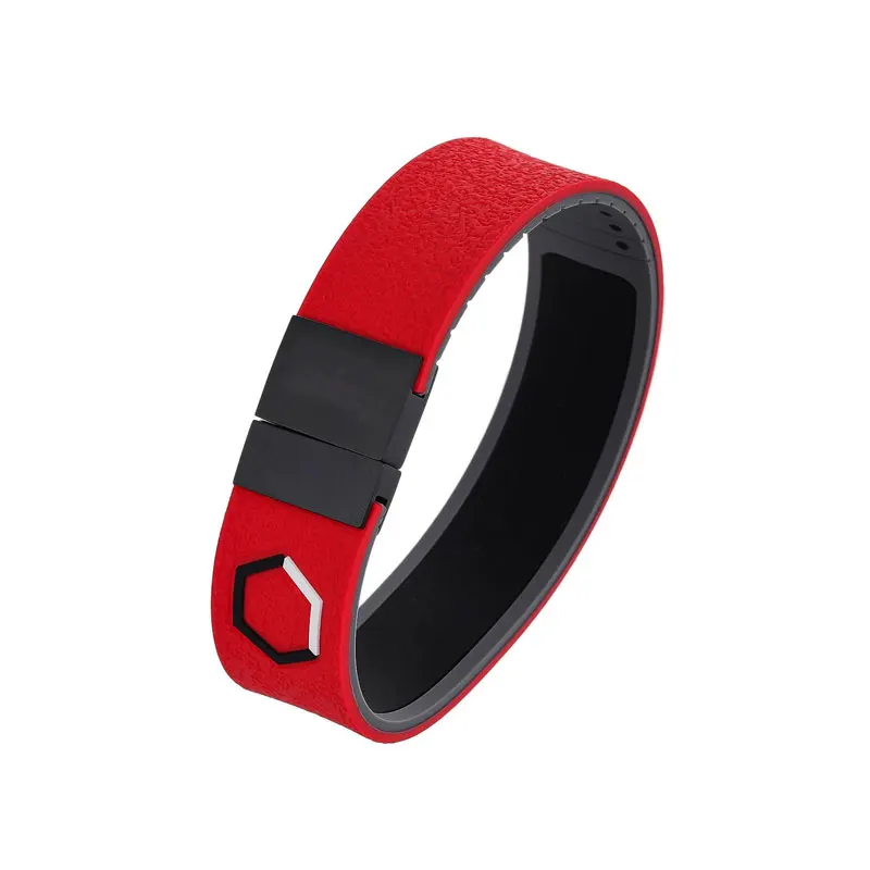 Assistenza sanitaria Polso antistatico Ioni negativi Grafene Bilanciamento energetico Bracciale sportivo Bracciale Nano Power magnetico quantistico in silicone