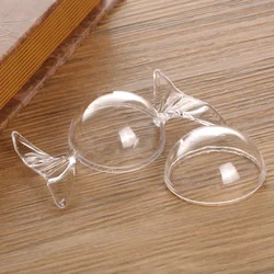 12pcs Transparent Wedding Candy Box Cute Candy-shaped Storage Container DIY Gift Box for Baby Shower Birthday Party Decoration