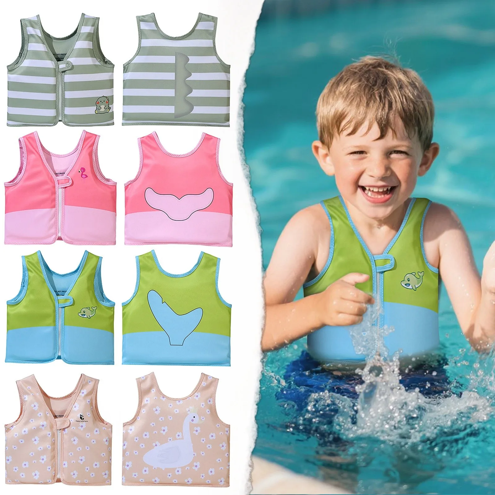 دائم الأطفال الحياة سترة الصغار السباحة سترة الأطفال السباحة المعونة الطفو سترات عائمة حمام سباحة سترة المعدات