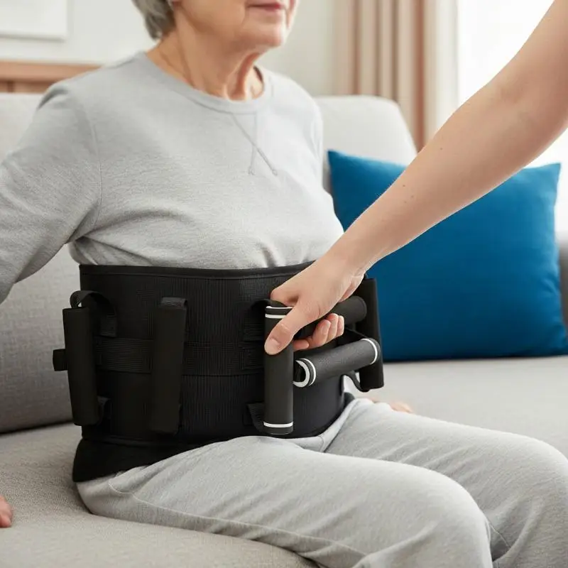 Gait Belt Transfer Belt For Senior With 7 Handles Anti-Slip Transfer Belt For Elderly Lift Belt With Quick Release
