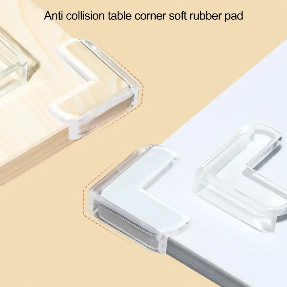 1 Set Soft Edge Protector Bump-proof Table Corner Guard Self-adhesive Wrapping Living Room Corner Cover Anti-collision