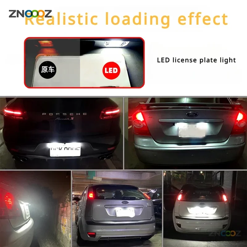 IJDM CAN-bus error free 6000K xenon white Full 3W LED per 2015-up Ford F150 e Ford 2017-up Raptor lampade targa 12V