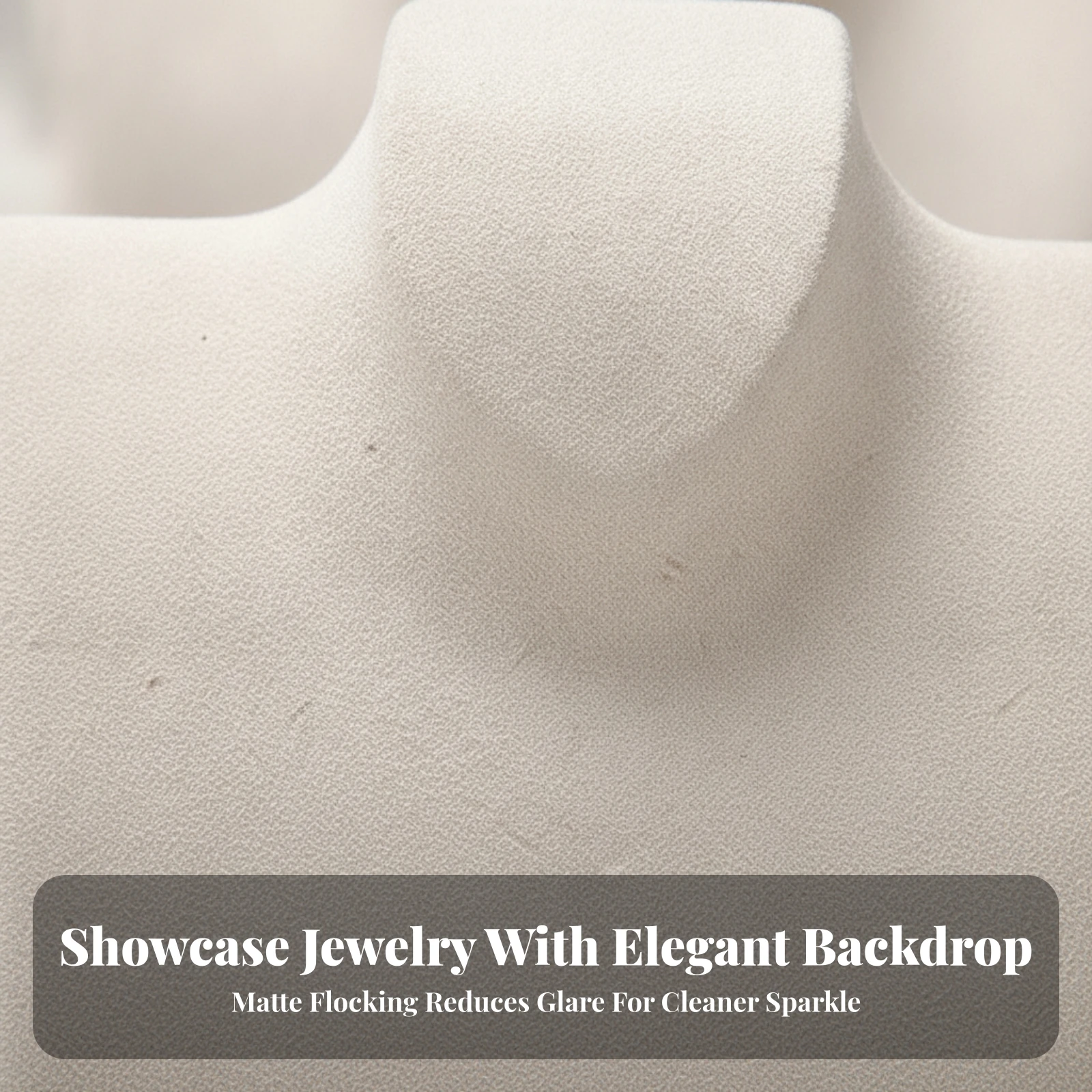 Necklace Display Bust Tabletop Torso Necklace Display Jewelry Bust Holder Upright Versatile for Jewelers, Retail Counter
