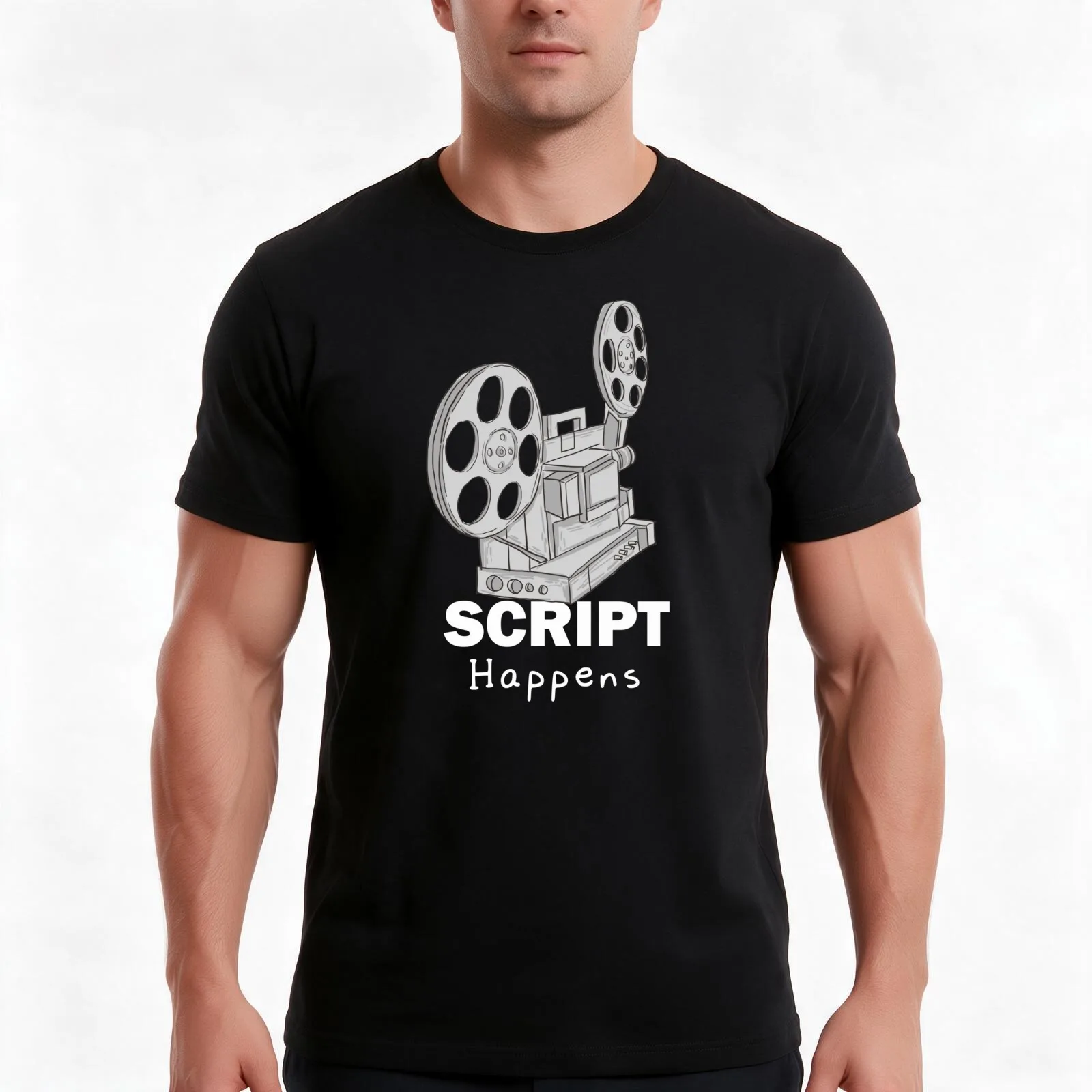 Funny Filmmaker Camera Art For Cinematographer T-Shirt Summer Casual Cotton Tee Oversized Streetwear Tops Unisex Men Women