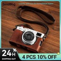 Kit de media funda de cuero SmallRig para trípode FUJIFILM X100VI Compatible con correa de hombro portátil de fácil acceso, protección de precisión