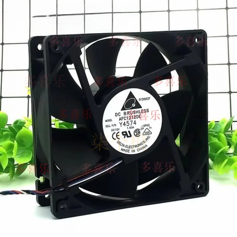 

ZMZM для Delta AFC1212DE 12038 DC12V 1.6A 12CM 4-контактный охлаждающий вентилятор с высоким потоком воздуха
