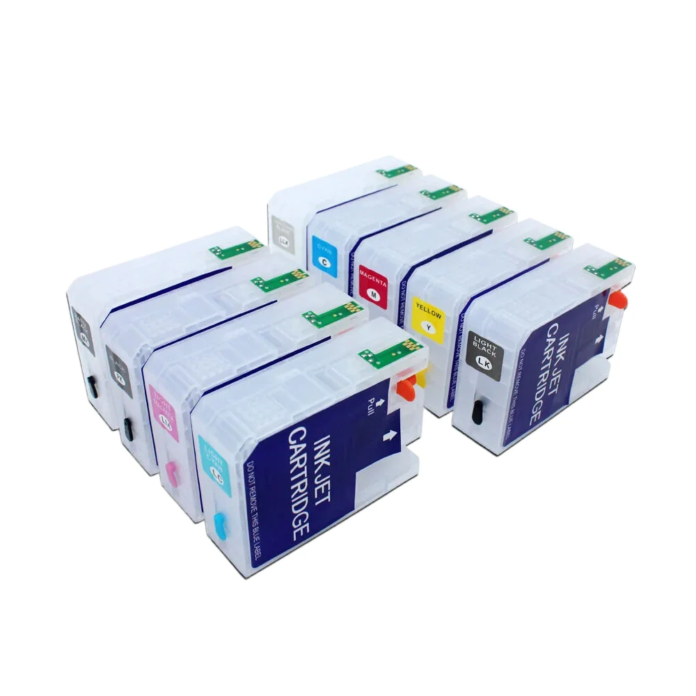 9pcs 160ml Empty refillable ink cartridge with ARC chip sensor for Epson 3800 3850 3880 3890 3885 3880C printer